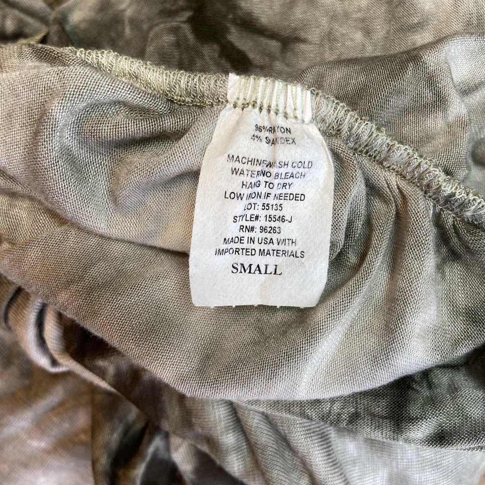 Olivia Rae brand tie-dye sleeveless tank dress Cinched Green Size S‎ NWT - Picture 7 of 7